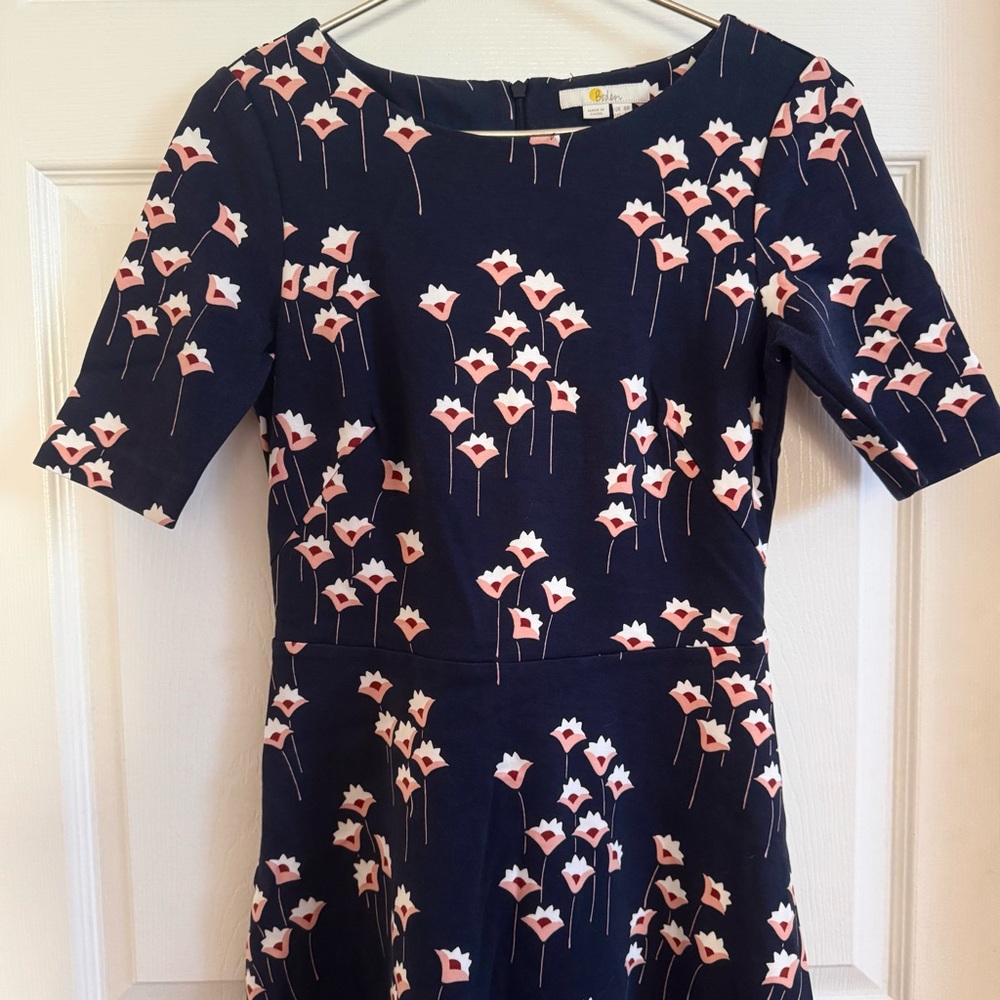 Boden Navy Flower Print Dress!!!